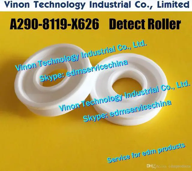 Main image of A290-8119-X626 Fanuc Detect Roller Ceramic Upper for Fanuc iD,iE,400iA,600iA series A2908119X626,A290.8119.X626 edm ceramic