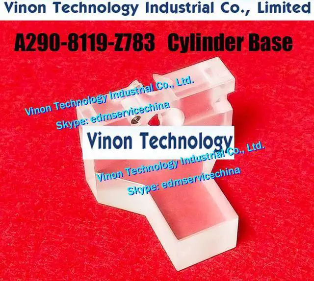Main image of A290-8119-Z783 edm Cylinder Base 0iE for Fanuc iD,iE,CiA,C400iA,C600iA series. Fanuc edm parts A2908119Z783, A290.8119.Z783