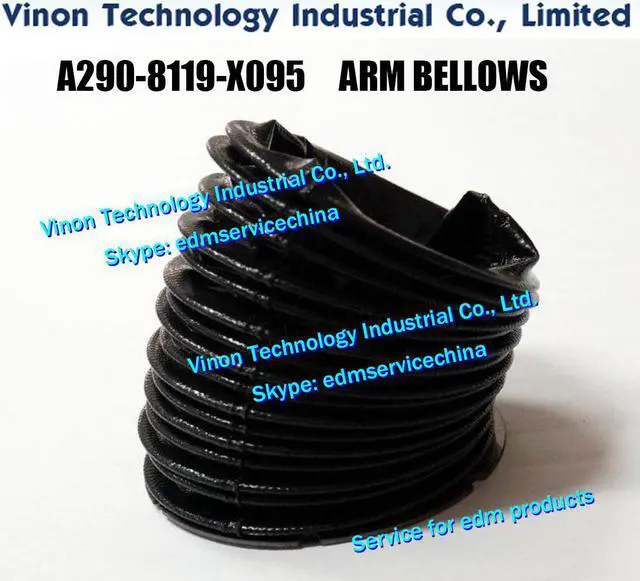 Main image of A290-8119-X095 Fanuc -0iD ARM BELLOWS for CNC WIRE CUT EDM MACHINE A2908119X095 Lower Arm Bellows 0iD2,0iE series machine