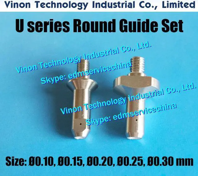 Main image of Ø0.25mm Set of U series Round Diamond Guide Set Upper & Lower 33EC085A107+33EC095A107 for Makino 33EC.085A.107, 33EC.095.A107