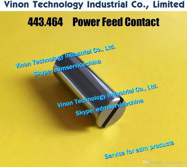 Main image of (2pcs/lot) 443.464 edm Power Feed Contact A016 size:Ø12x30mm Current supply 443.464.3 lower power supply 590443464 Current pick-