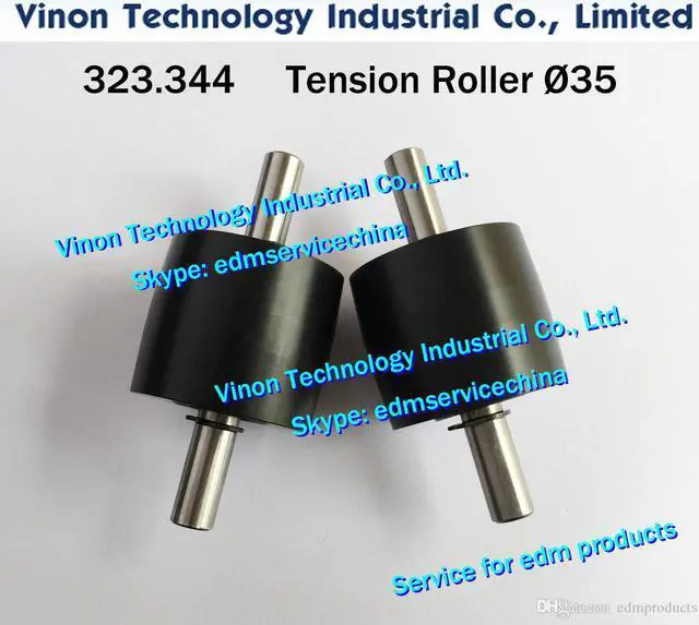 Main image of 323.344 Ø35mm edm Tension Roller A506, 323.344.2 Pulley wire pick up d=35mm for Agie AC100-AC300 low-speed wire-cut edm machine