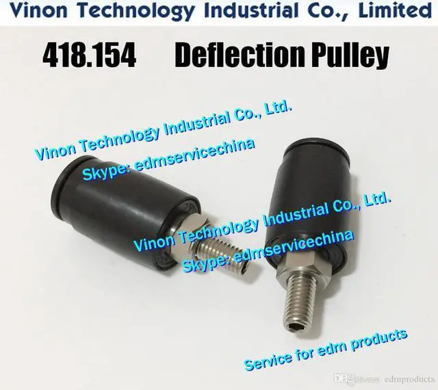 Main image of 418.154 edm Deflection Pulley Ø25mm A520 Reversion roller complete Ø25/2°mm 418.154.1 for Agie AC150,AC170,AC370 AGIE wear parts