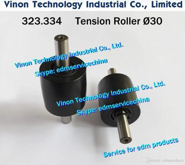 Main image of 323.334 Ø30mm edm Tension Roller A505, 323.334.3 Pulley wire pick up d=30mm for Agie AC100-AC300 wirecut edm machine 590323334