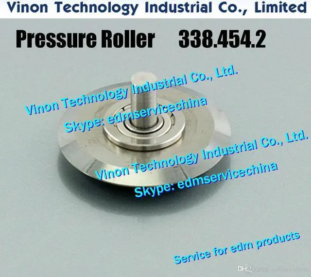 Main image of 338.454.2 edm Pressure Roller Assy A312 for Ø0.10-Ø0.20mm for Agie AC100,AC150,AC170,AC270,AC370 machines edm spare parts 338.45