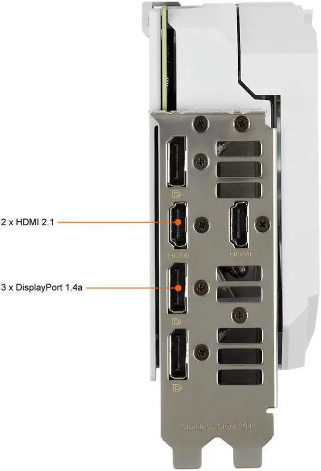 Alt view image 7 of 7 - ASUS ROG Strix NVIDIA GeForce RTX 3070 V2 White OC Edition Gaming Graphics Card (PCIe 4.0, 8GB GDDR6, LHR, HDMI 2.1, DisplayPort 1.4a, White Color Scheme,) ROG-STRIX-RTX3070-O8G-WHITE-V2