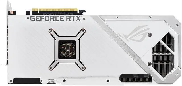 Alt view image 4 of 7 - ASUS ROG Strix NVIDIA GeForce RTX 3070 V2 White OC Edition Gaming Graphics Card (PCIe 4.0, 8GB GDDR6, LHR, HDMI 2.1, DisplayPort 1.4a, White Color Scheme,) ROG-STRIX-RTX3070-O8G-WHITE-V2