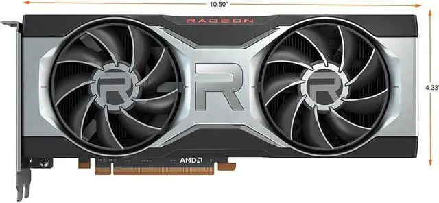 Alt view image 2 of 6 - AMD Radeon RX 6700 XT 12GB GDDR6 Gaming Graphics Card , Powered by AMD RDNA 2, HDMI 2.1, (Radeon RX 6700 XT 12G)