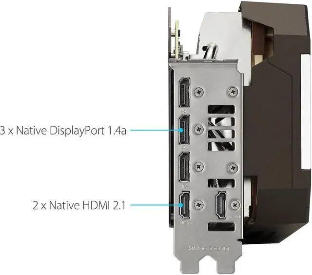 Alt view image 4 of 6 - ASUS Noctua Edition GeForce RTX 3080 10GB GDDR6X PCI Express 4.0 Video Card,  RTX3080-O10G-NOCTUA(LHR)