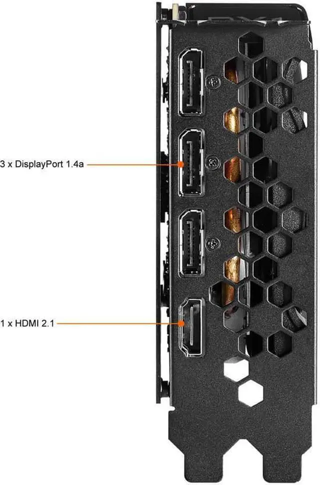 Alt view image 13 of 13 - EVGA GeForce RTX 3060 Ti XC GAMING Video Card, 08G-P5-3663-KL, 8GB GDDR6, Metal Backplate, LHR