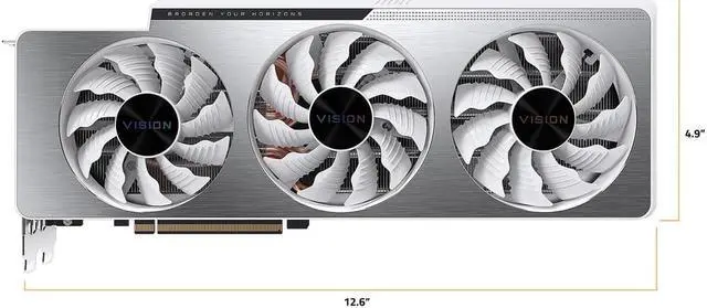 Alt view image 2 of 11 - GIGABYTE Vision GeForce RTX 3070 Ti 8GB GDDR6X PCI Express 4.0 ATX Video Card GV-N307TVISION OC-8GD