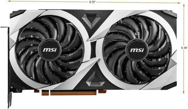 Alt view image 2 of 6 - MSI Mech Radeon RX 6700 XT 12GB GDDR6 PCI Express 4.0 Video Card RX 6700 XT MECH 2X 12G OC
