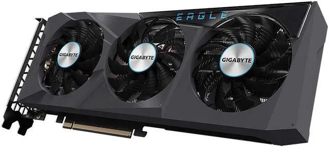 Alt view image 3 of 7 - GIGABYTE Radeon RX 6700 XT EAGLE OC-12G Graphics Card, WINDFORCE 3X Cooling System, 12GB 192-bit GDDR6, GV-R67XTEAGLE OC-12GD Video Card-