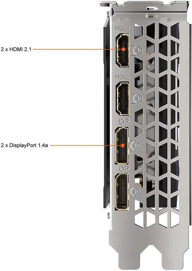 Alt view image 7 of 7 - GIGABYTE Radeon RX 6700 XT EAGLE OC-12G Graphics Card, WINDFORCE 3X Cooling System, 12GB 192-bit GDDR6, GV-R67XTEAGLE OC-12GD Video Card-