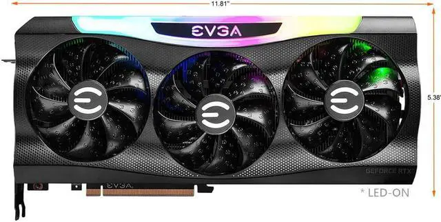 Alt view image 2 of 6 - EVGA GeForce RTX 3070 Ti FTW3 ULTRA GAMING Video Card, 08G-P5-3797-KL, 8GB GDDR6X, iCX3 PCI Express 4.0  Technology, ARGB LED, Metal Backplate