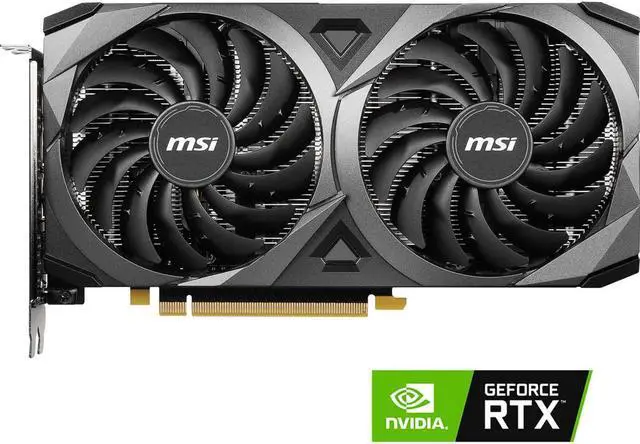 Main image of MSI Ventus GeForce RTX 3060 Ti 8GB  256-Bit  GDDR6 PCI Express 4.0 x16 Video Card RTX 3060 Ti VENTUS 2X 8G OCV1 LHR
