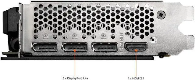 Alt view image 5 of 5 - MSI Ventus GeForce RTX 3060 Ti 8GB  256-Bit  GDDR6 PCI Express 4.0 x16 Video Card RTX 3060 Ti VENTUS 2X 8G OCV1 LHR