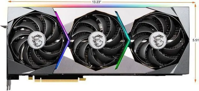 Alt view image 2 of 6 - MSI Suprim GeForce RTX 3080 10GB GDDR6X PCI Express 4.0 Video Card RTX 3080 SUPRIM X 10G 
(LHR)