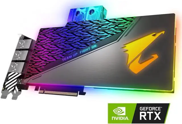 Main image of GIGABYTE AORUS GeForce RTX 2080 Ti XTREME WATERFORCE WB 11G Graphics Card, Pre-Installed Waterblock, 11GB 352-Bit GDDR6, GV-N208TAORUSX WB-11GC Video Card