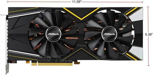 Alt view image 2 of 5 - ASRock Radeon RX 5700 XT Challenger D 8G OC PCI Express 4.0 Video Card