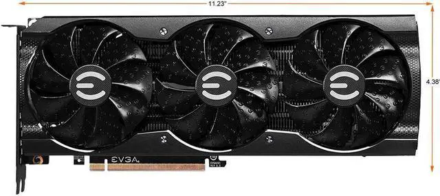 Alt view image 2 of 7 - EVGA GeForce RTX 3080 XC3 ULTRA GAMING Video Card, 10G-P5-3885-KL, 10GB GDDR6X, iCX3 Cooling, ARGB LED, Metal Backplate, LHR-