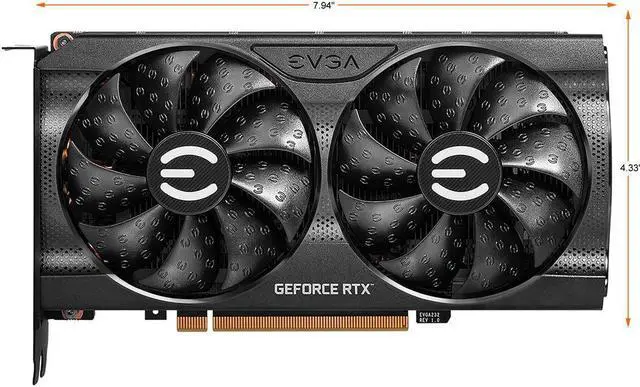 Alt view image 2 of 4 - EVGA GeForce RTX 3060 XC GAMING, 12G-P5-3657-KR, 12GB GDDR6, Dual-Fan, Metal Backplate