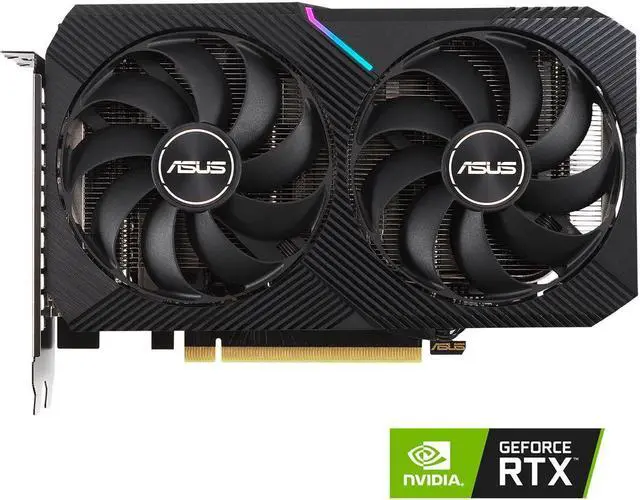 Main image of ASUS Dual GeForce RTX 3060 12GB GDDR6 PCI Express 4.0 Video Card DUAL-RTX3060-O12G-V2 MINI