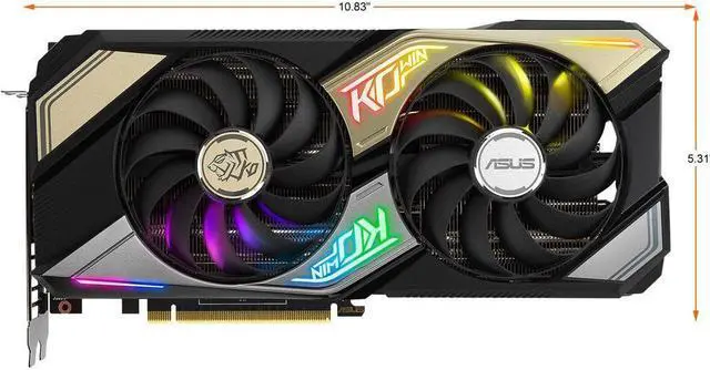 Alt view image 2 of 5 - ASUS KO GeForce RTX 3060 Ti V2 OC Edition 8GB GDDR6 PCI Express 4.0 x16 Video Card KO-RTX3060TI-O8G-V2-GAMING (LHR)