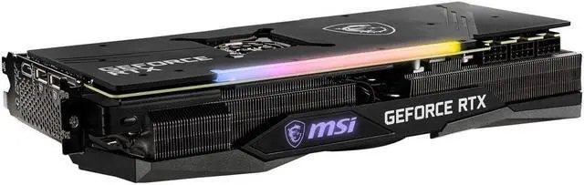 Alt view image 3 of 5 - MSI Gaming GeForce RTX 3080 10GB GDDR6X PCI Express 4.0 Video Card RTX 3080 GAMING X TRIO 10G