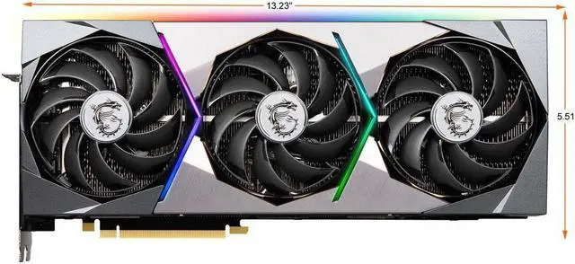 Alt view image 2 of 5 - MSI Suprim GeForce RTX 3080 10GB GDDR6X PCI Express 4.0 Video Card RTX 3080 SUPRIM X 10G LHR