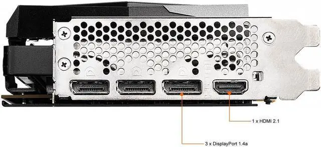 Alt view image 5 of 5 - MSI Gaming GeForce RTX 3060 12GB GDDR6 PCI Express 4.0 Video Card RTX 3060 Gaming X 12G