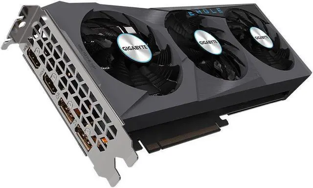 Alt view image 3 of 5 - GIGABYTE Radeon RX 6700 XT EAGLE 12G Graphics Card, WINDFORCE 3X Cooling System, 12GB 192-bit GDDR6, GV-R67XTEAGLE-12GD Video Card