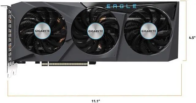 Alt view image 2 of 5 - GIGABYTE Radeon RX 6700 XT EAGLE 12G Graphics Card, WINDFORCE 3X Cooling System, 12GB 192-bit GDDR6, GV-R67XTEAGLE-12GD Video Card