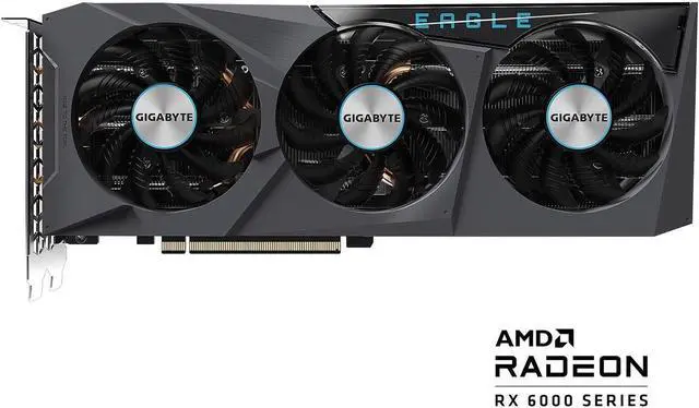 Main image of GIGABYTE Radeon RX 6700 XT EAGLE 12G Graphics Card, WINDFORCE 3X Cooling System, 12GB 192-bit GDDR6, GV-R67XTEAGLE-12GD Video Card