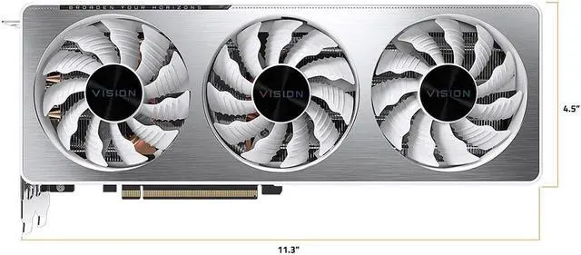 Alt view image 2 of 6 - GIGABYTE Vision OC GeForce RTX 3070 8GB GDDR6 PCI Express 4.0 ATX Video Card GV-N3070VISION OC-8GD (rev. 2.0) (LHR)