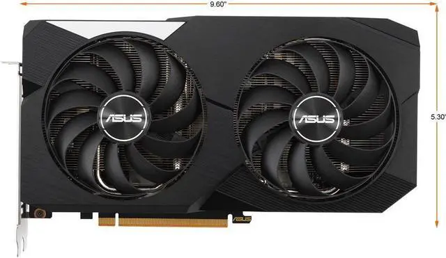 Alt view image 2 of 5 - ASUS Dual Radeon RX 6600 XT Video Card DUAL-RX6600XT-O8G