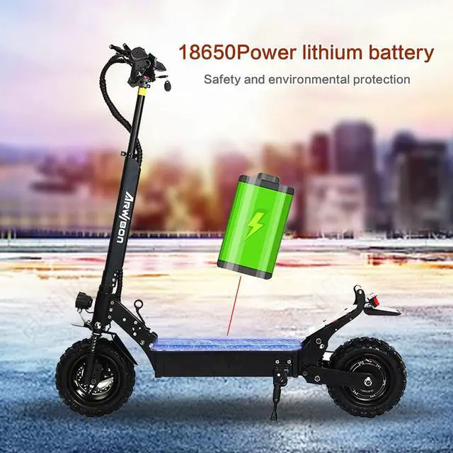 Alt view image 7 of 7 - Electric Kick Scooter for Adults - 2500W Motor, Up to 30 MPH & 20-30 Miles, 48V/16AH