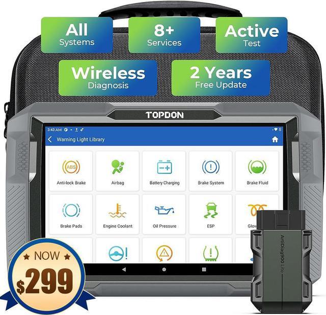 Main image of OBD2 Scanner Car Diagnostic Scan Tool TOPDON ArtiDiag900 Lite Wireless Bidirectional All System Scanner with Active Test, 8+ Reset Services