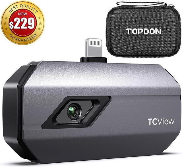Main image of Thermal Camera for iOS (iPhone & iPad), TOPDON TC002 256 x 192 IR High Resolution Thermal Imaging Camera, -4°F~1022°F Temperature Range, 40mk Thermal Sensitivity