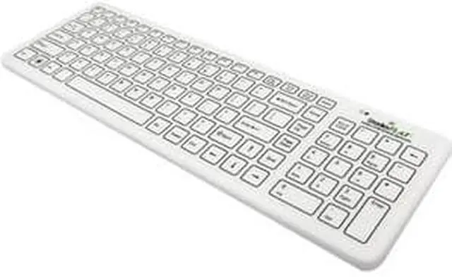 Main image of Case of (20) SF09-02W-v4 - SterileFLAT Antibacterial Medical Wireless Washable Keyboard (White) (Wireless) | SF09-02W-v4-C20