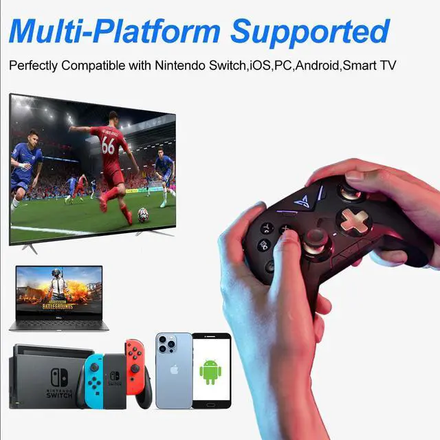 Alt view image 6 of 6 - Flydigi Vader 2 Pro Wireless Multi-Platform Game Controller, Dual Vibration Motor, 6-Axis Gyroscope Motion Sensing, 80 Hours Battery Life, Compatible with Nintendo Switch, iOS, PC, Android
