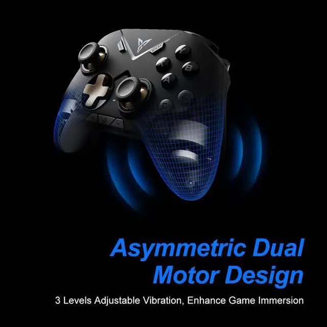 Alt view image 5 of 6 - Flydigi Vader 2 Pro Wireless Multi-Platform Game Controller, Dual Vibration Motor, 6-Axis Gyroscope Motion Sensing, 80 Hours Battery Life, Compatible with Nintendo Switch, iOS, PC, Android