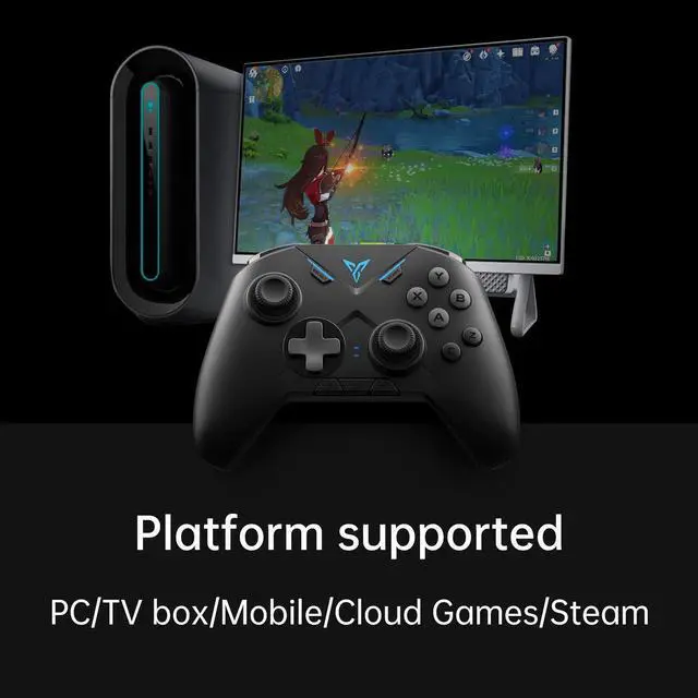 Alt view image 7 of 7 - Flydigi Vader 2 Wired Game Controller, Configurable Multi-Platform Gamepad, Dual Vibration, 6-axis Motion Sensing, PC Gamepad for Steam/ Emulator/ XCloud/ Tablet/ TV Box