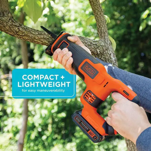 Alt view image 3 of 6 - 20V MAX* Cordless Reciprocating Saw Kit (BDCR20C)