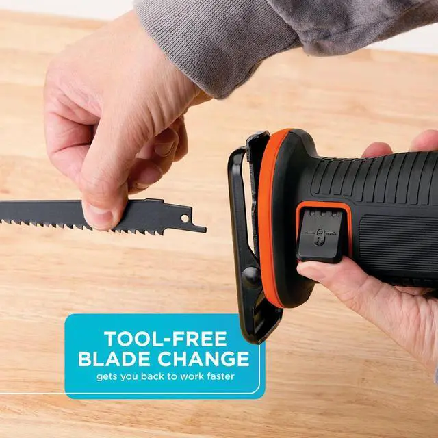 Alt view image 5 of 6 - 20V MAX* Cordless Reciprocating Saw Kit (BDCR20C)