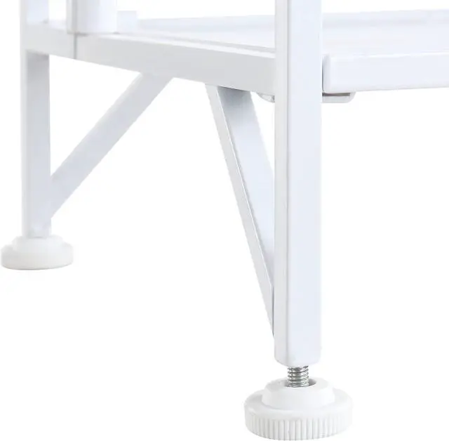 Alt view image 5 of 5 - Convenience Concepts Xtra Storage Shelves - 5-Tier Folding Metal Storage Shelves, Closet Organizer for Office, Laundry Room, Bedroom, Garage, Kitchen, Bathroom, White