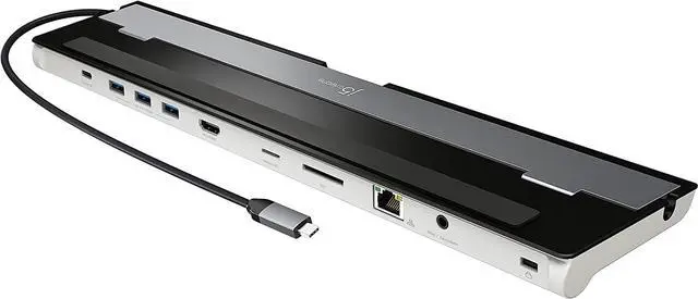 Main image of USB-C 4K HDMI Docking Station (9-in-1) 4K HDMI 5Gbps USB-A x3 Card Reader PD 100W Gigabit Ethernet Combo Audio Jack for MacBook and Windows USB-C Laptop (JCD533)