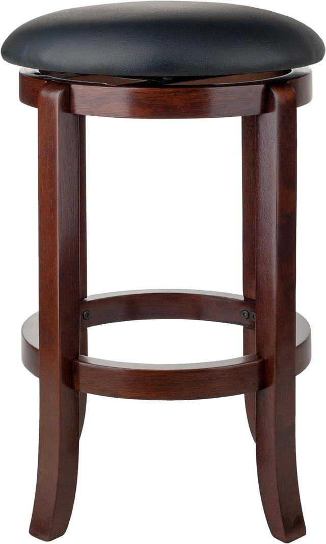 Alt view image 5 of 7 - Winsome Walcott Swivel Bar Stool, 24", Walnut