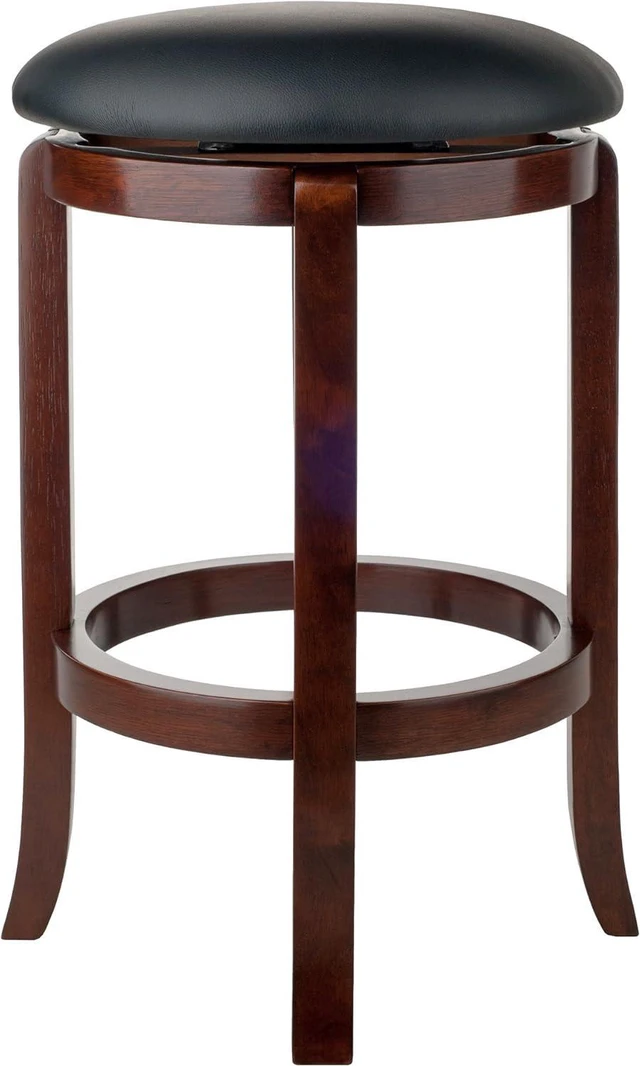 Alt view image 4 of 7 - Winsome Walcott Swivel Bar Stool, 24", Walnut