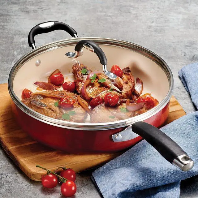 Alt view image 3 of 7 - Tramontina Covered Deep Skillet 11-Inch, Metallic Copper, 80110/045DS